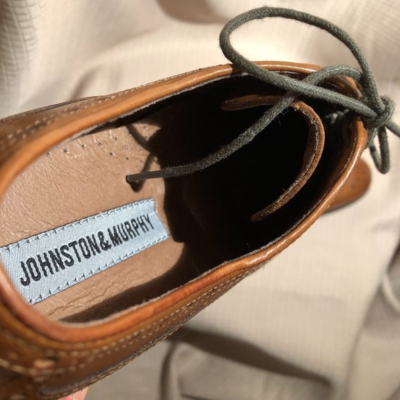 Johnston & Murphy brown leather oxford, 8.5